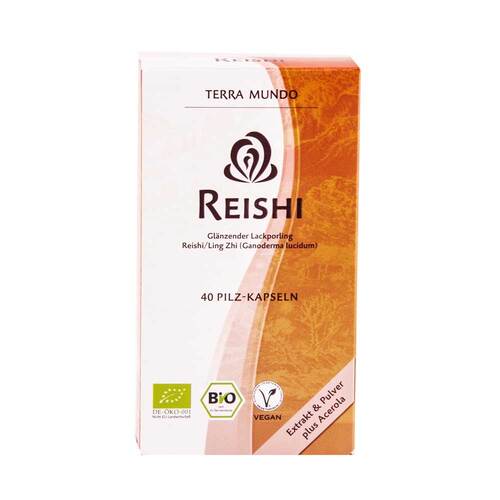 Reishi Vitalpilz Bio Terra Mundo Kapseln - 1