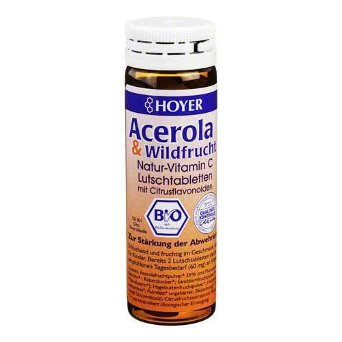 Acerola und Wildfrucht Vitamin C Lutschtabletten - 1