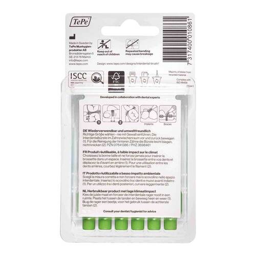 Tepe Interdentalb&uuml;rste 0,8mm gr&uuml;n - 2
