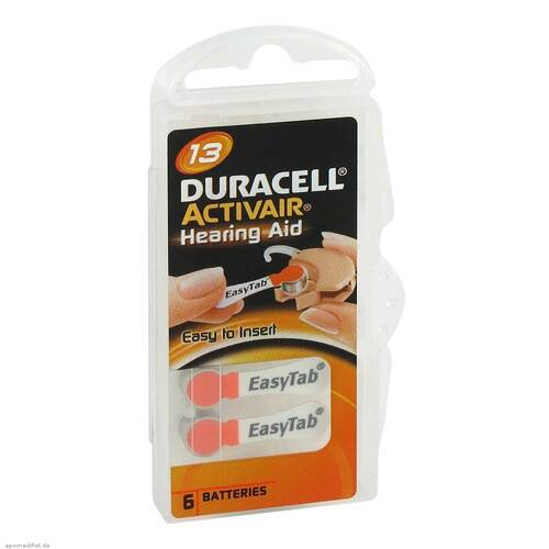 Batterien f&uuml;r H&ouml;rger&auml;te Duracell 13 - 1