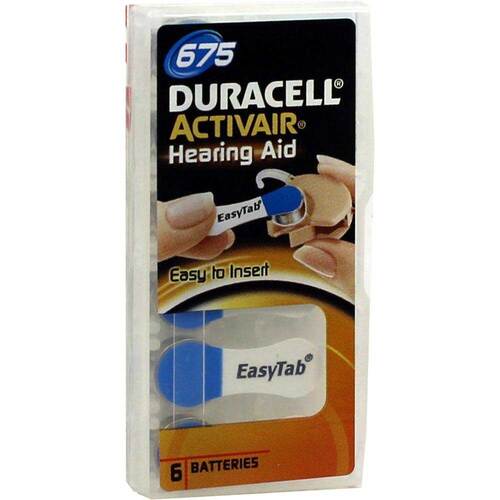 Batterien f&uuml;r H&ouml;rger&auml;te Duracell 675 - 1