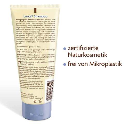 Luvos Naturkosmetik mit Heilerde Haarshampoo - 4