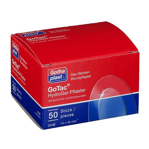 Gotac Hydrogel-Pflaster 74x45 mm oval - 1