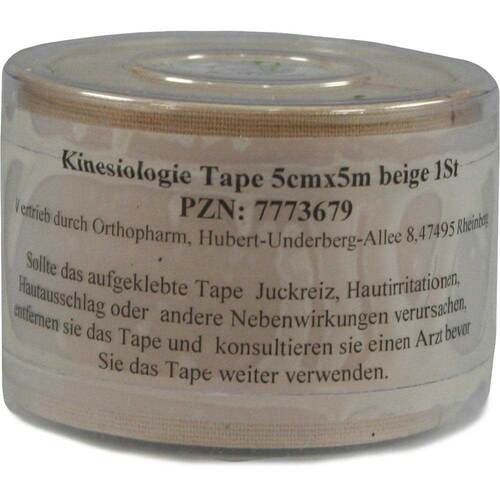 Kinesiologie Tape 5 cm x 5 m beige - 1