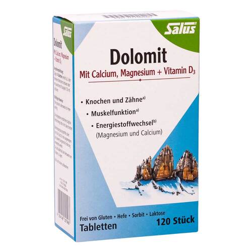 Dolomit Tabletten mit Calcium Magnesium Vit.D3 Salus - 1