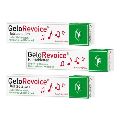 GeloRevoice Halstabletten Kirsch-Menthol bei Heiserkeit &amp; Stimmverlust - 1