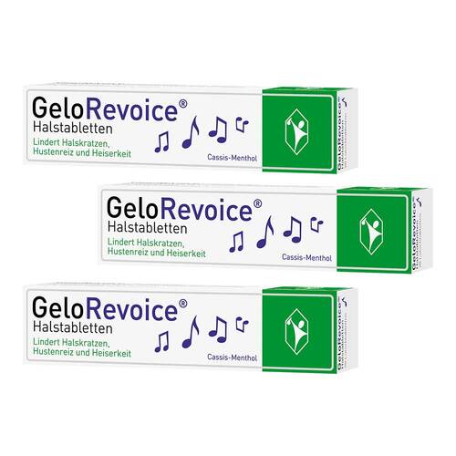 GeloRevoice Halstabletten Cassis-Menthol bei Heiserkeit &amp; Stimmverlust - 1