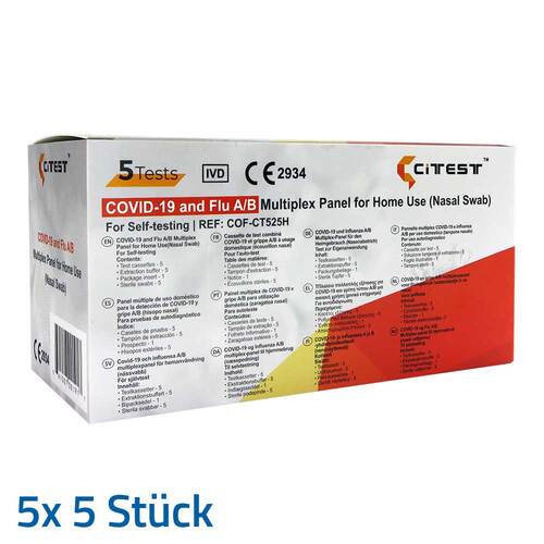 Citest 3 in 1 Selbsttest Covid-19 Antigen &amp; Influe - 1