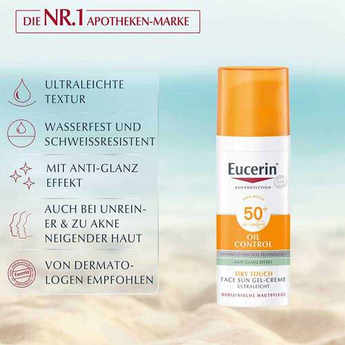 Eucerin Sun Gel-Creme Oil Control LSF 50+ - 3