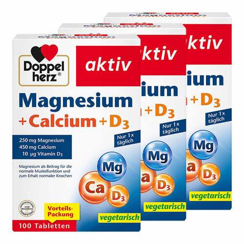 Doppelherz Magnesium+Calcium+D3 Tabletten - 1
