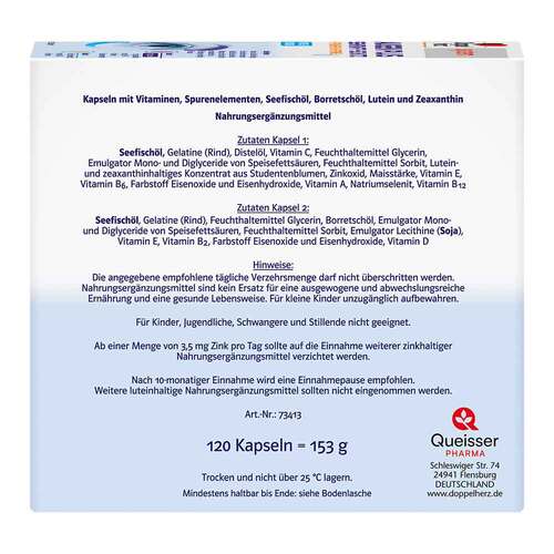 Doppelherz System Augen Plus Sehkraft+Schutz Kapseln - 8