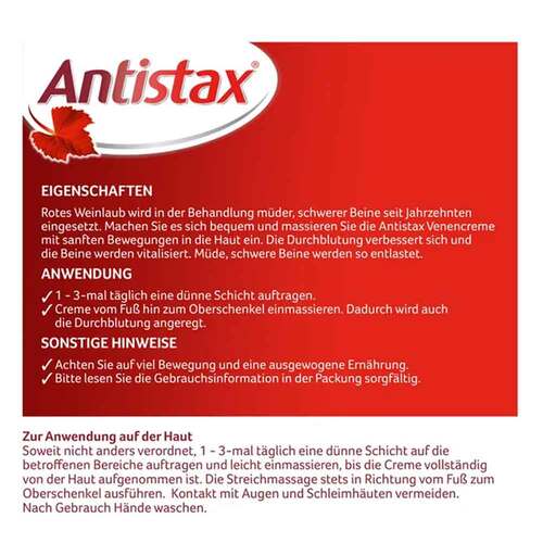 Antistax® Venencreme belebt müde & schwere Beine - 8