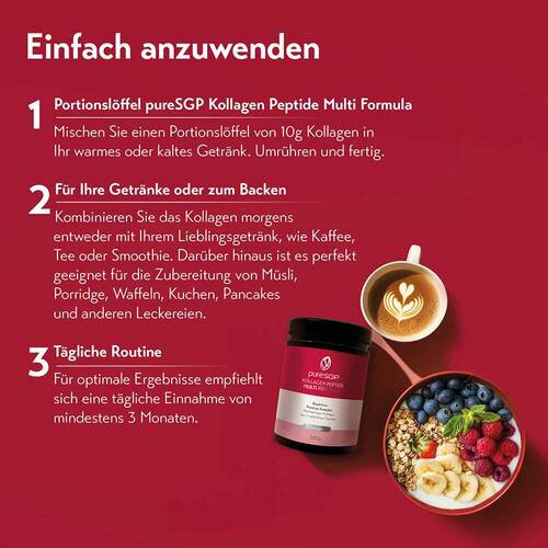 Puresgp Kollagen Peptide Multi Formula Pulver - 2