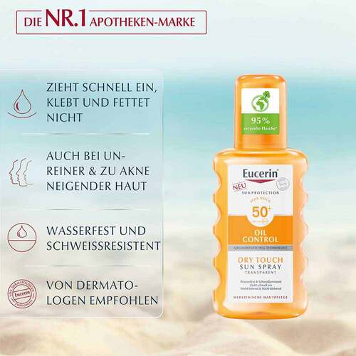 Eucerin Sun Oil Control Body transparent Spray LSF 50 + - 3