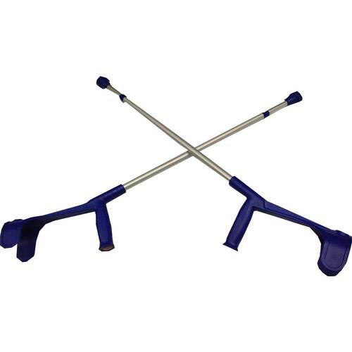 Unterarmkr&uuml;cke f&uuml;r Erwachsene Leichtmetall blau - 1