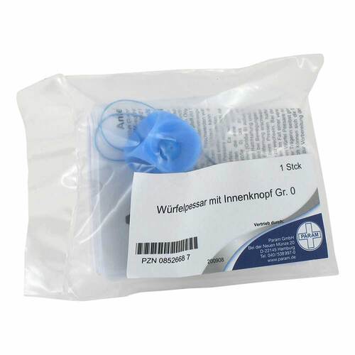Arabin W&uuml;rfel Pessar mit Innenknopf Gr&ouml;&szlig;e O - 1