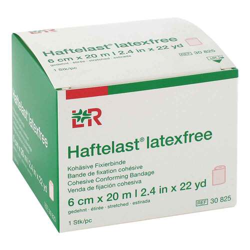 Haftelast Fixierbinde koh&auml;s.latexfrei 6 cm x 20 m creme - 1