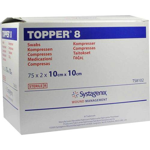 Topper 8 Kompresse steril 10x10 cm - 1