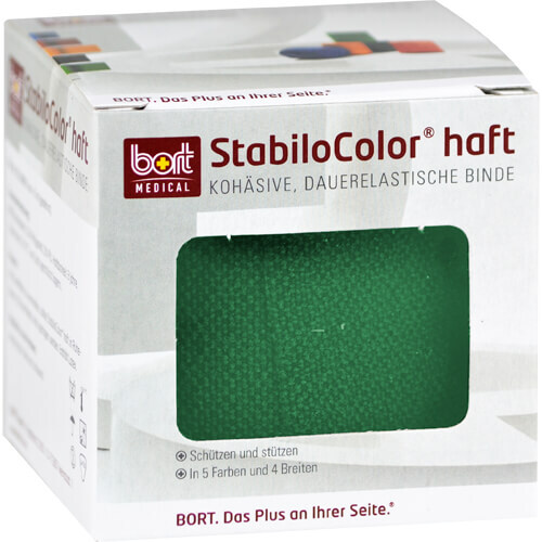 Bort Stabilocolor haft Binde 4cm gr&uuml;n - 1