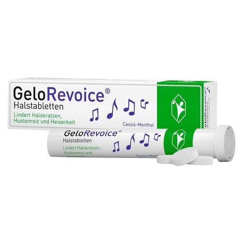 GeloRevoice Halstabletten Cassis-Menthol bei Heiserkeit &amp; Stimmverlust - 1