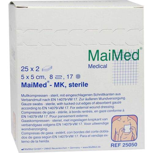 Mullkompressen 5x5cm 8-fach - 1