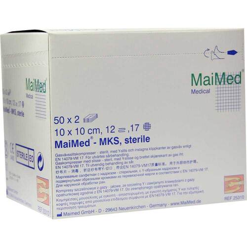 Schlitzkompressen 10x10cm 12 - 1