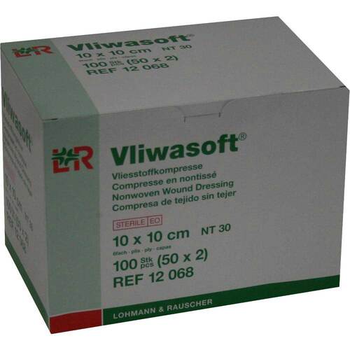Vliwasoft Vlieskompressen 10x10cm 6-lagig steril - 1