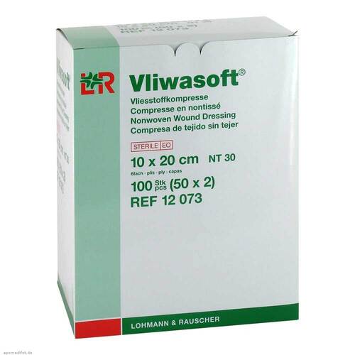 Vliwasoft Vlieskompressen 10x20cm 6-lagig steril - 1