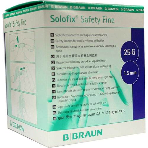 Solofix Safety Fine Lanzetten 25Gx1,5mm - 1