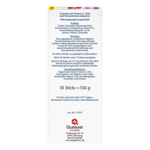 Doppelherz Hei&szlig;er Holunder mit Vitamin C+Zink Granulat - 2