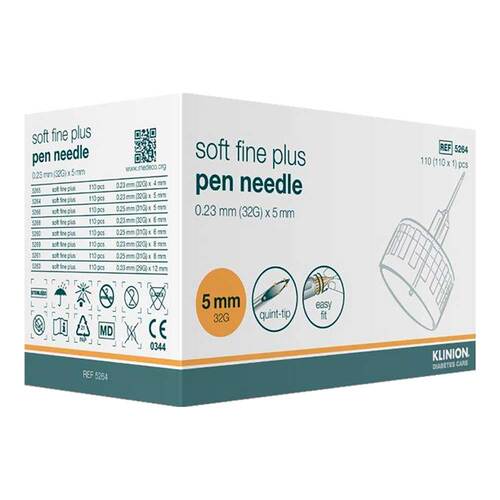 Klinion Soft fine plus Kan&uuml;len 5mm 32G 0,23mm - 1