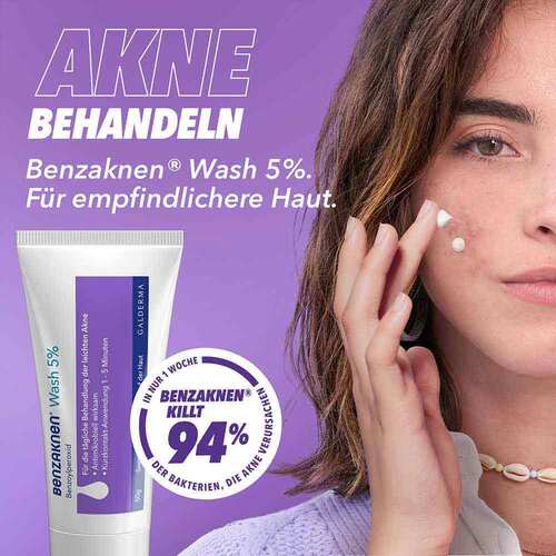 Benzaknen Wash 5% Suspension bei unreiner Haut und leichter Akne - 2