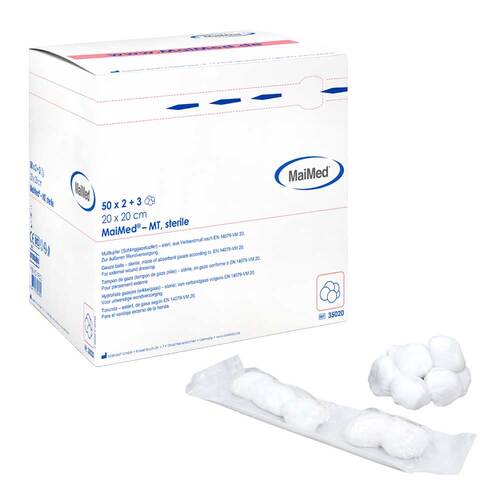 Maimed MT Tupfer steril 20x20cm 100x3St. / Box - 1