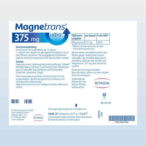 Magnetrans 375 mg ultra Kapseln - 6