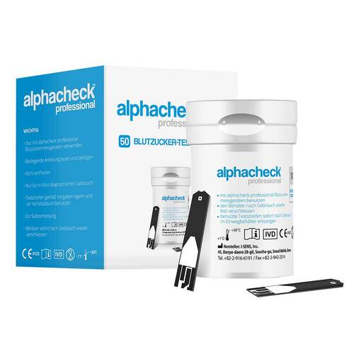 Alphacheck professional Blutzuckerteststreifen - 1