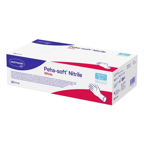 Peha Soft nitrile white Untersuchungshandschuhe puderfrei unsteril S - 1
