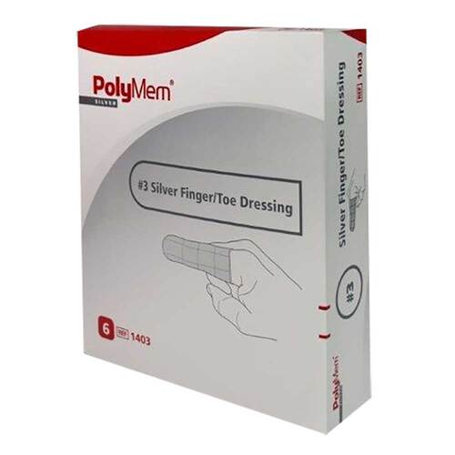 Polymem Finger Silber Gr&ouml;&szlig;e 3 - 1