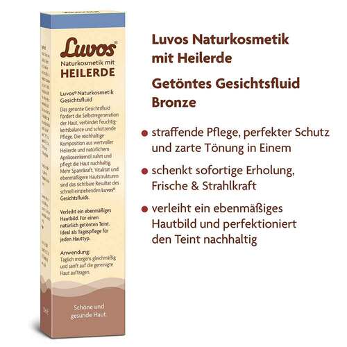 Luvos Naturkosmetik get&ouml;ntes Gesichtsfluid bronze - 2