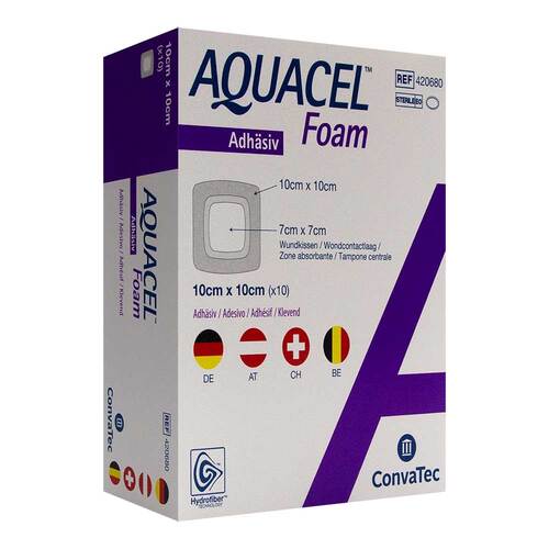 Aquacel Foam adh&auml;siv 10x10 cm Verband - 1
