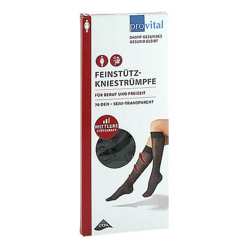 Provital 70 den St&uuml;tzkniestr&uuml;mpfe Gr&ouml;&szlig;e 35 - 38 schwarz - 1