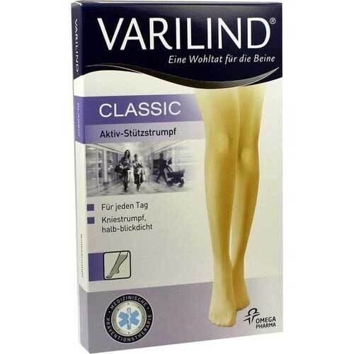 Varilind Classic Kniestrumpf L schwarz - 1