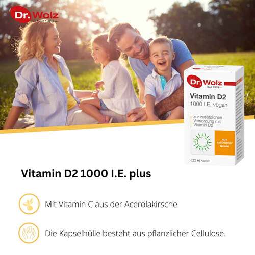 Vitamin D2 1000 I.E. vegan Kapseln - 2
