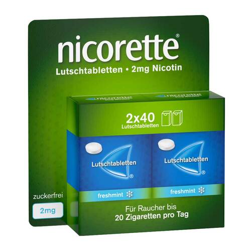 Nicorette freshmint 2 mg Lutschtabletten gepresst - 1