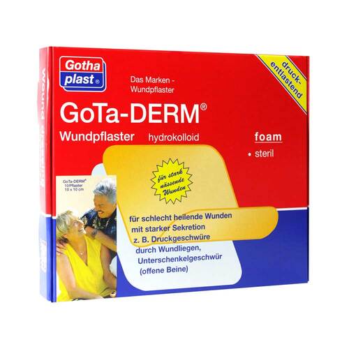 Gota Derm foam Wundpflaster hydrokolloid steril 10x10cm - 1