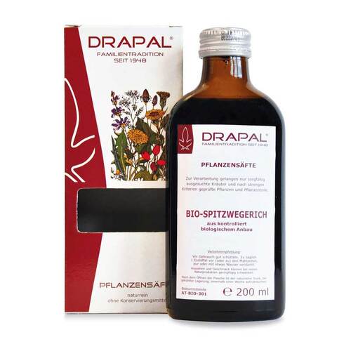 Spitzwegerichbl&auml;tter Bio Pflanzensaft Drapal - 1