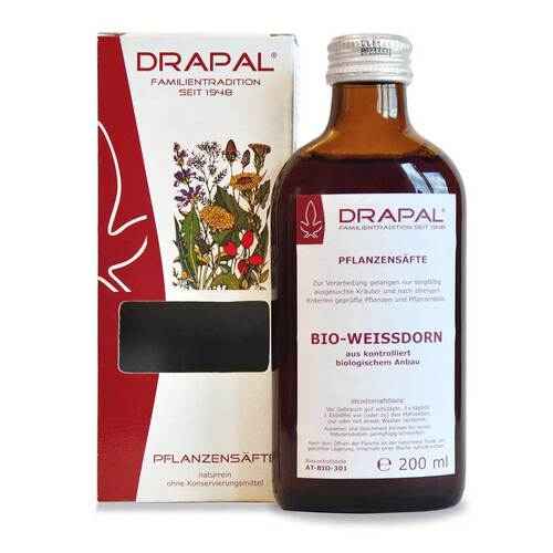 Weissdornbeeren Bio Pflanzensaft Drapal - 1