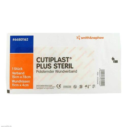 Cutiplast Plus steril 7,8x15 cm Verband - 1