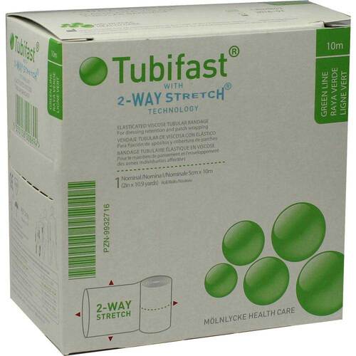 Tubifast 2-Way-Stretch 5cmx10m gr&uuml;n Schlauchv. - 1