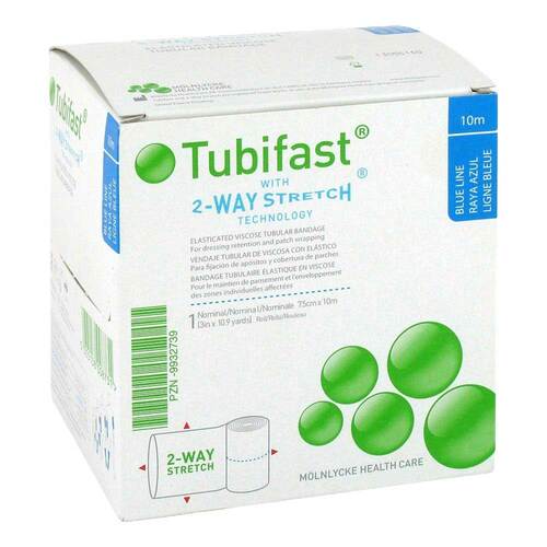 Tubifast 2-Way-Stretch 7,5cmx10m blau Schlauchv. - 1