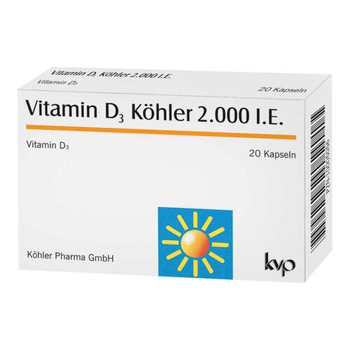 Vitamin D3 K&ouml;hler 2000 IE Kapseln - 1